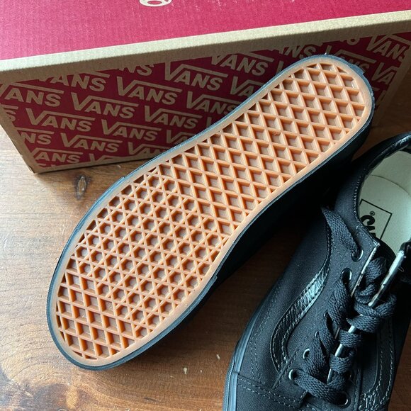 Vans Old Skool Canvas Shoes Black Size W9 M7.5 - Picture 3 of 7
